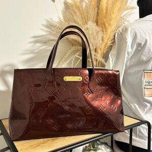 Louis Vuitton Vernis Burgundy Tote